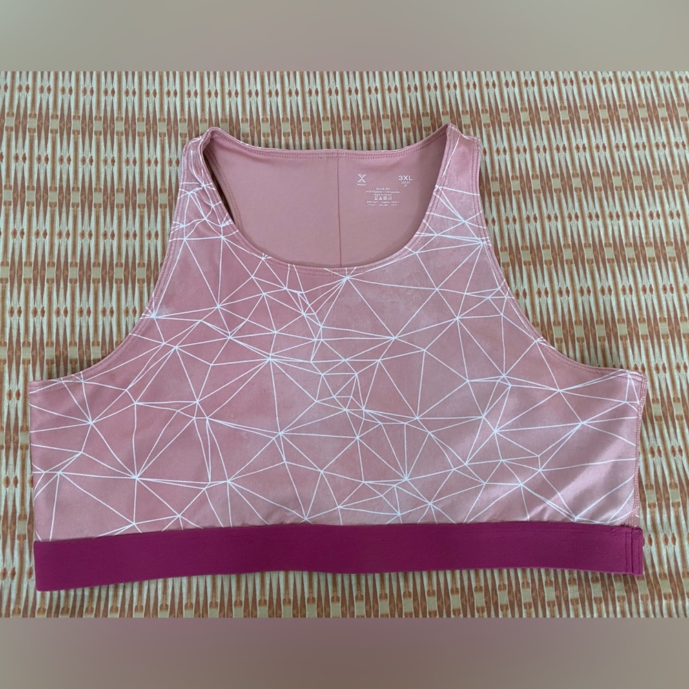 NWOT: GIRLS Xersion XXXL (22.5) Reversible Sports Bra